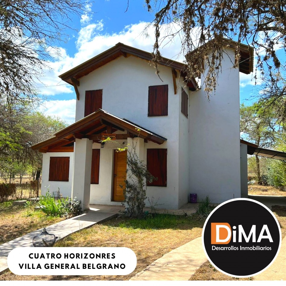 VENTA Casa 3 ambientes en Cuatro Horizontes - Villa General Belgrano