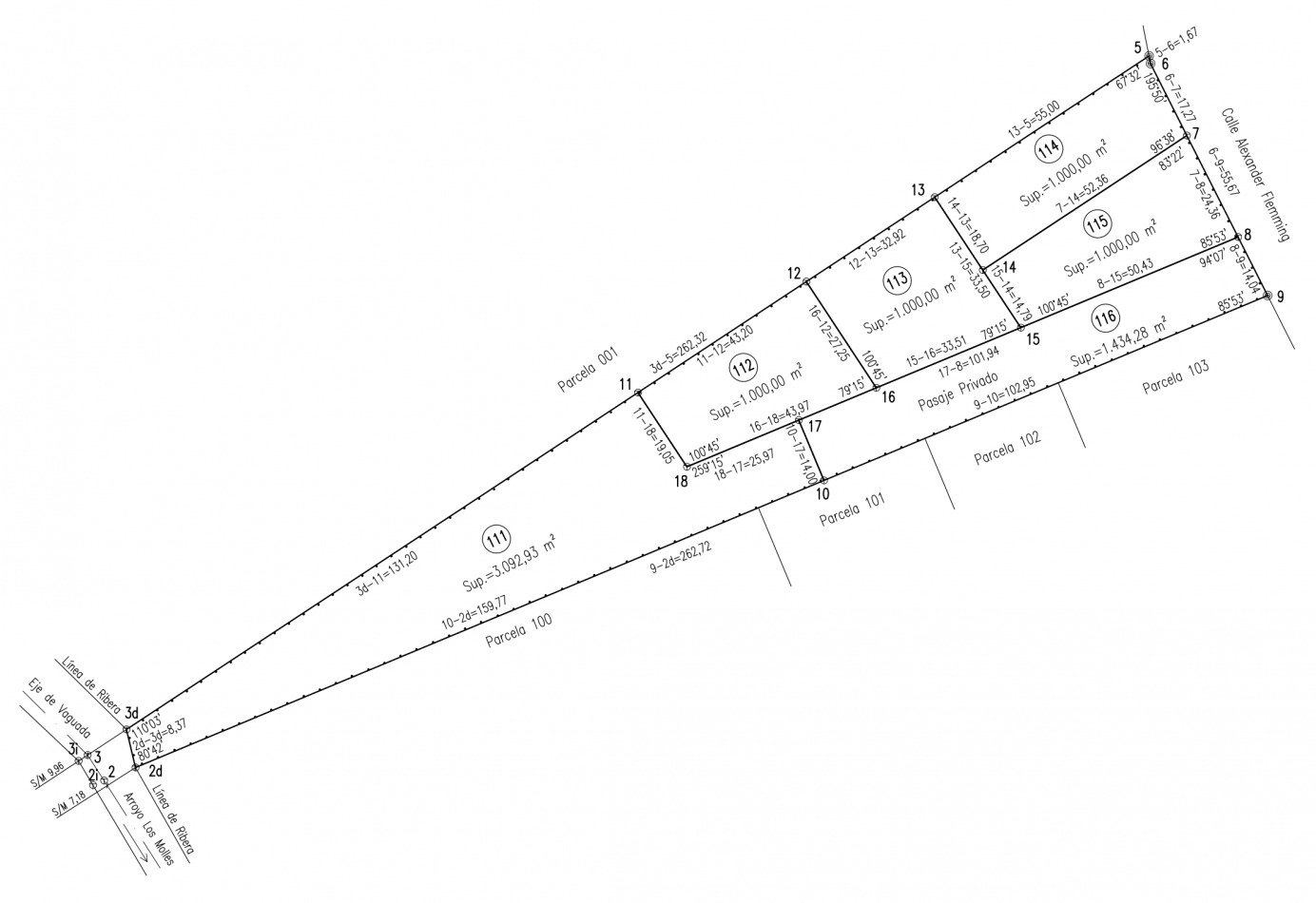 VENTA LOTES CALLE MARIANO MORENO - VILLA GENERAL BELGRANO